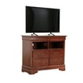 thumbnail image 3 of Glory Furniture Louis Phillipe TV Stand in Cherry, 3 of 8