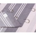 thumbnail image 6 of Ruvanti Shower Curtains 72x72 inch Polyester Cotton Blend, Bathroom Shower Curtain Aspid Grey Stripe. Fabric Shower Curtains, Washable, Decorative, Quick Dry, Water Resistant with 12 Curtain Hooks, 6 of 7
