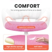 NEO CHAIR Office Computer Chair Ergonomic Mid-Back Mesh Desk Chair, Pink