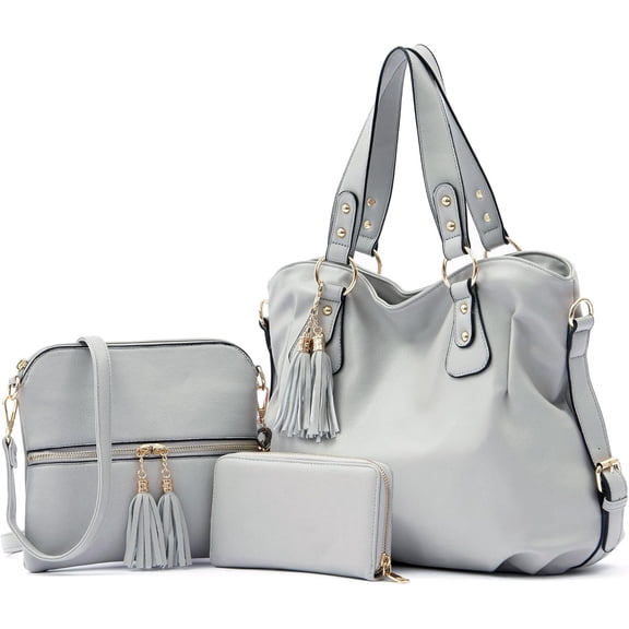 Purses And Wallets Set For Women Tote Handbags Large Hobo Bag Purse With Wallet 3PCS | Large, Purse With Wallet, 3PCS