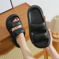 thumbnail image 2 of WIZUTIZ Shower Sandals Women Trendy Soft Walking Womens Summer Sandals EVA Soft Slides Platform Heels Slide Sandals Beach Slides Outdoor with Arch Support Shower Shoes Anniversary Gifts, 2 of 3