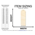 thumbnail image 2 of Unfinished Wood Rounded Simple Bookmark Shape 8" / 1/4", 2 of 3