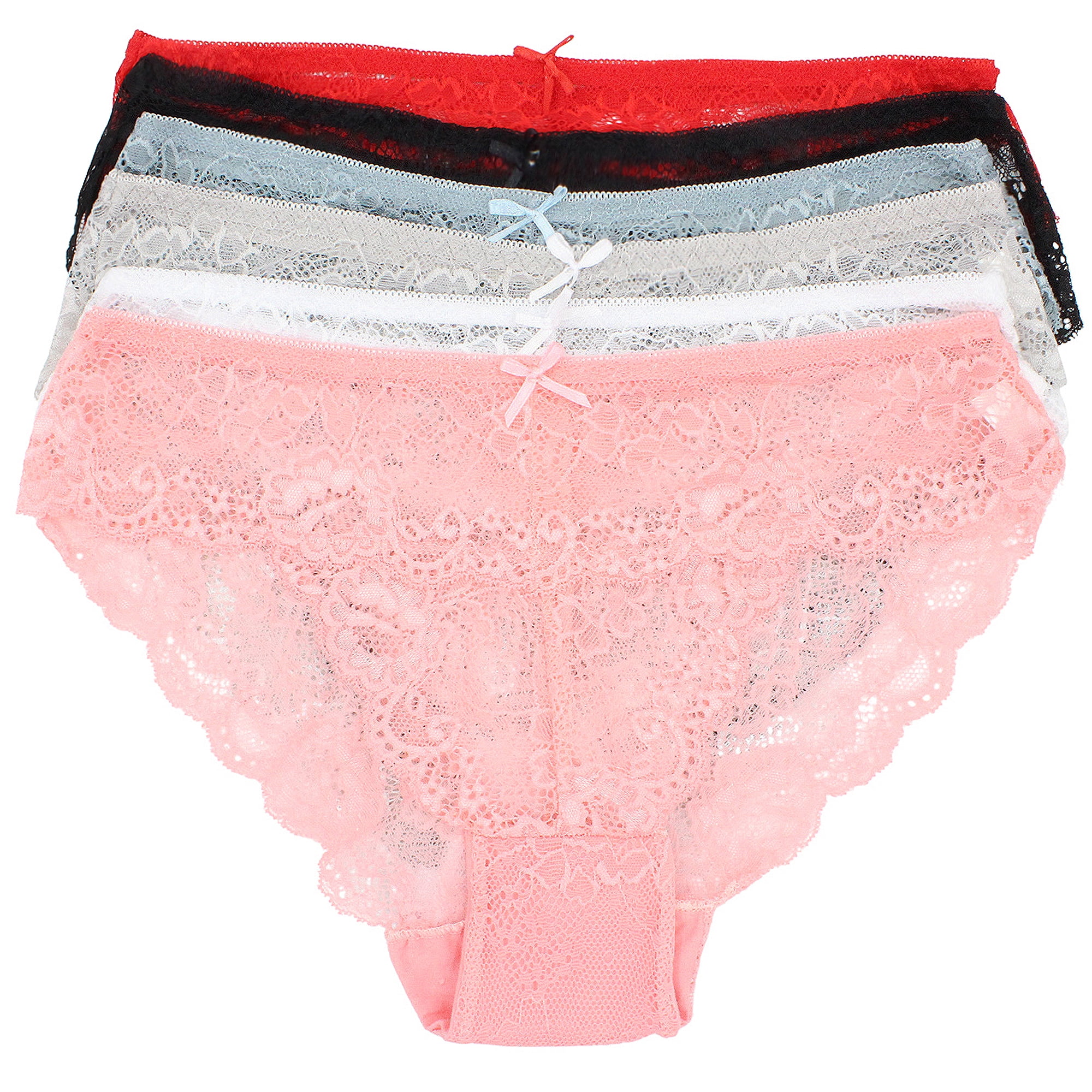 Womens Lace Boyshort Plus Size Panties Pack of 3