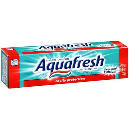 Aqua Fresh: Triple Protection Fluoride Toothpaste, .8 oz