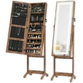 thumbnail image 1 of HOMCOM Armoire à Bijoux avec Lumière LED pour Dressing, 1 of 9