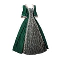 thumbnail image 3 of 2025 Robes de Cocktail pour Femmes Robe Grande Taille Formelle Grande Taille Vêtements pour Femmes Style Vintage Robe Midi Corset Manches Longues Évasées Ligne A Fête, 3 of 5