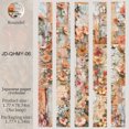 thumbnail image 1 of Vintage Floral Decorative Washi Tape Repositionable Transparent Paper Crafting 45mm x 200cm, 1 of 9