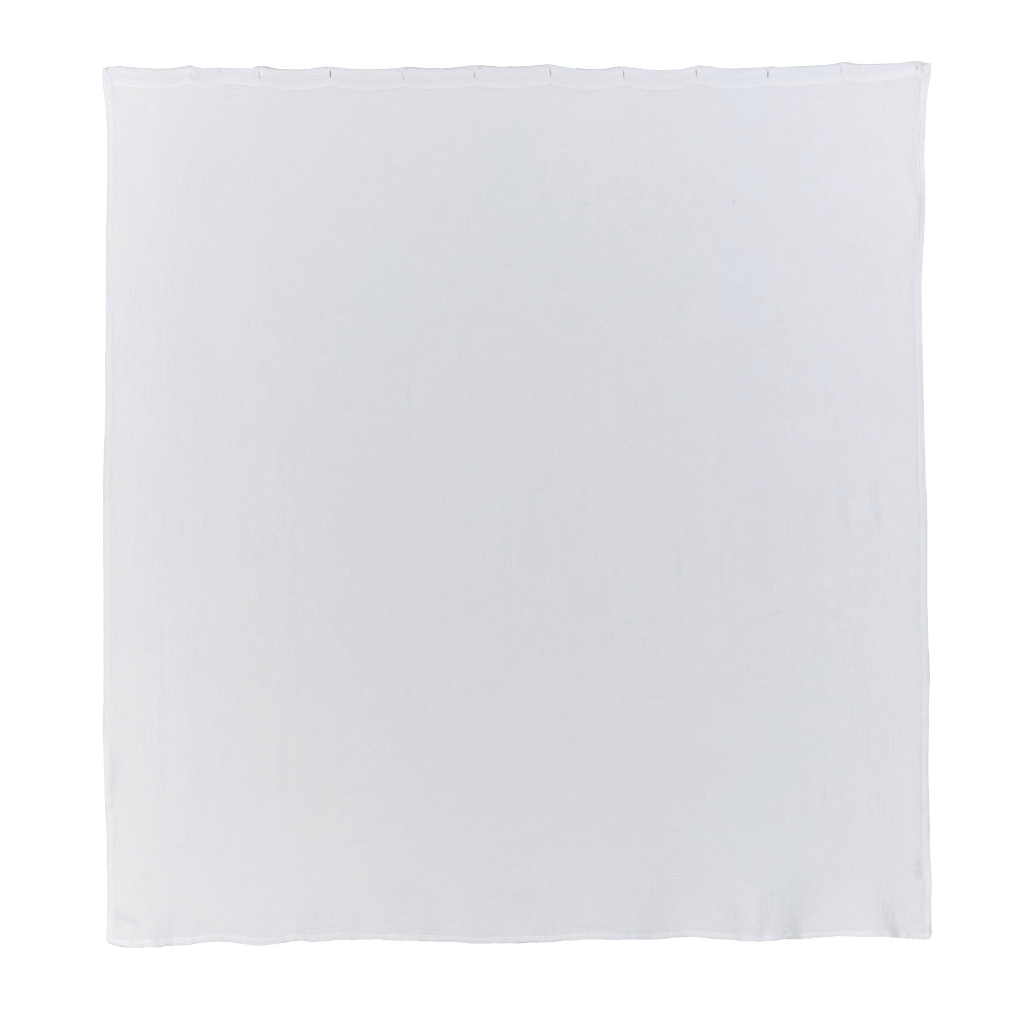 Better Homes & Gardens Gauze Shower Curtain Arctic White, 100% BCI Cotton, 72"W x 72"L, 1 Piece