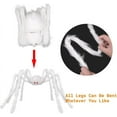 thumbnail image 3 of Halloween Giant White Spider Decorations, Realistic Large Scary Spider, Fake Hairy Spider for Halloween Indoor Outdoor Yard Home Party Decorations, 3 of 9