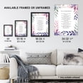 thumbnail image 3 of The 10 Ten Commandments Violet Religious Exodus Old Testament Jesus Christ Christian Bible Faith God Quote Revelations Flowers Artwork Extra Large XL Wall Art Poster Print, 3 of 5