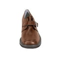 thumbnail image 2 of PEERAGE Elana Wide Width Casual Leather Shoes with Buckle BROWN 5, 2 of 6
