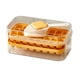 thumbnail image 3 of Xihbxyly Bandeja de Hielo, Máquina para Hacer Hielo de Fácil Liberación con Un Solo Botón, Contenedor de Hielo de Plástico Duradero, Herramienta de Cocina Que Ahorra Espacio, Congela Bebidas y Prepar, 3 of 7