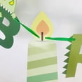 thumbnail image 2 of KAKOWELY Banderín de papel con temática tropical de feliz cumpleaños, colores surtidos, serpentinas de dinosaurios, decoraciones navideñas para fiesta (como se muestra), 2 of 4