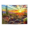 thumbnail image 5 of Chilfamy  Arizona Desert Tapestry Saguaro Cacti Mountains Tapestries Natural Plants Tapestry Cactus Tapestry for Room 40x60inch, 5 of 6