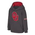thumbnail image 2 of Toddler Colosseum  Charcoal Oklahoma Sooners Big Logo Volume Fleece Pullover Hoodie, 2 of 3
