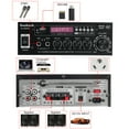 thumbnail image 5 of Sunbuck Bluetooth 5.0 Power Amplifier, Stereo Radio Amp, Music Player, 2 Mic in 1 for Car / Home Use, Black, 5 of 11