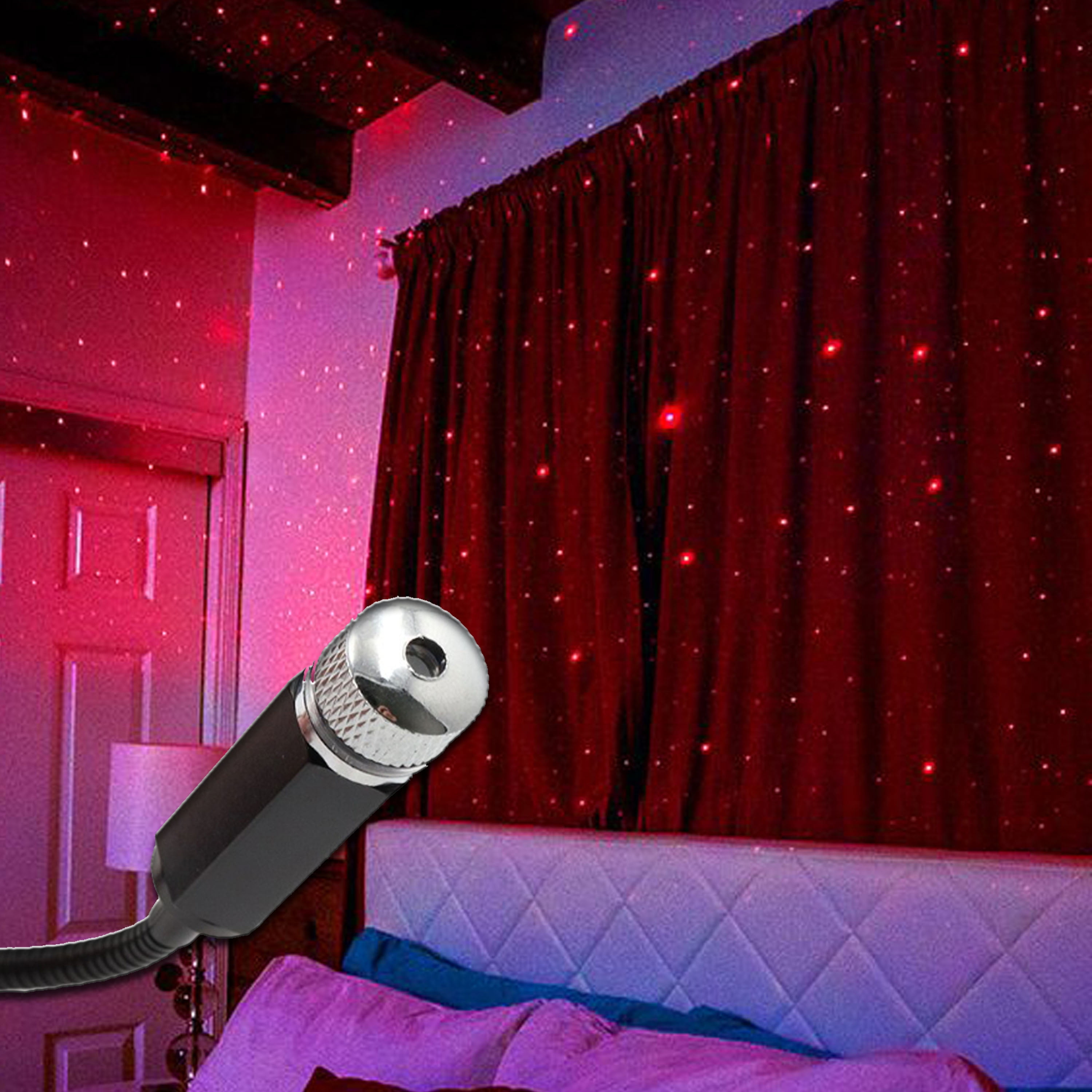 USB Night Light, Adjustable Romantic Star Projector Night Lights, Laser
