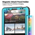 thumbnail image 5 of Decase for iPad Pro 11 Inch (2022/2021/ 2020/2018) Case,Rugged Shockproof Tablet Cover with 360° Rotating Hand Strap Foldable Hidden Stand,for iPad 11 (4th/ 3rd/ 2nd/ 1st) Generation,Lightblue, 5 of 7