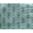 thumbnail image 4 of oneOone Georgette Viscose Fabric Circle|Leaves & Paisley Block Print Fabric BTY 42 Inch Wide, 4 of 4