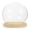 As Shown, variant on Monyance Clear Glass Dome Clear Glass Dome Display with Wood Base for Plants, Collectibles, and More(4.72X4.72X4.33Inches)