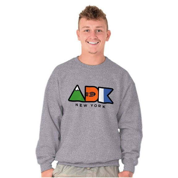 ADK Adirondack New York Hiking Sweatshirt for Men or Women Brisco Brands S