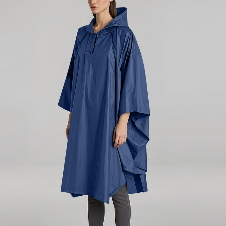 DDAPJ pyju Waterproof Rain Poncho for Men and Women Reusable