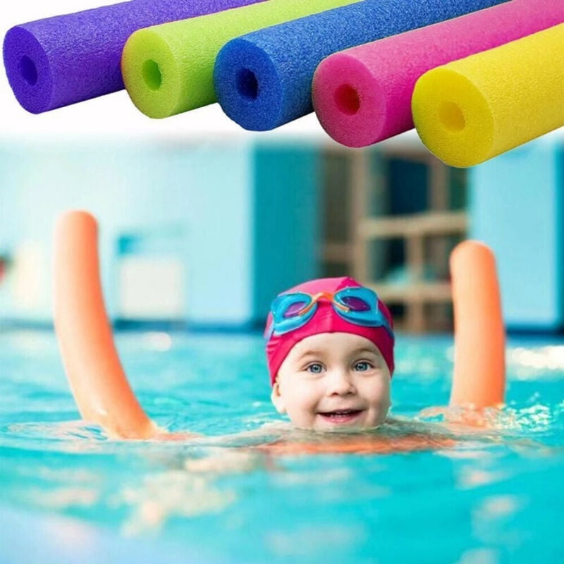 Fun Swimming Pool Floating Water Hollow Noodle Kids Child Adult Float Swim Aid 