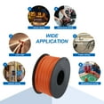 thumbnail image 5 of Uxcell 24 Gauge Silicone Wire 24AWG Electrical Wire Stranded Tinned Copper High Temp Hookup Spool 98.4ft Orange, 5 of 7