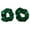 Metallic Kelly Green, variant on 2 Shiny Gold Scrunchies - stretchy shiny metallic scrunchies