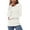 White, variant on Fantaslook Sweaters for Women Knit Long Sleeve Crew Neck Button Stretch Fall Pullover Sweater