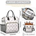 thumbnail image 5 of Unicorn and Star White Pattern Insulated Leakproof Lunch Box for Women, Large Lunch Bag for Tween Teen Adult, Loncheras Para Mujer for Work Beach Travel Picnic Camping, 5 of 6