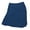 Ocean blue/Navy, variant on Monterey Club Women's Heather stretch knit fabric Curved waistband Flared bottom Hidden Side Zip Attached lined Short Pull-on Skirt #2953