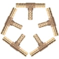thumbnail image 3 of Shisuyan 5pcs Air Hose Fitting Pipe Connector Hose Barb Adapter Replacement Tee Fitting, 3 of 9