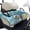 Watercolor Sea Turtle, variant on Pzuqiu Ocean Sunset Beach Golf Cart Seat Cover with 4 Pockets Golf Cart Seat Covers, Easy to Clean With Pockets Quilted Golf Cart Seat Covers