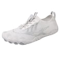 thumbnail image 3 of lnmuld Men Women Barefoot Shoes, Breathable Mesh Shoes for Water Yoga Fitness Hiking Color:White,Size:11.5, 3 of 5