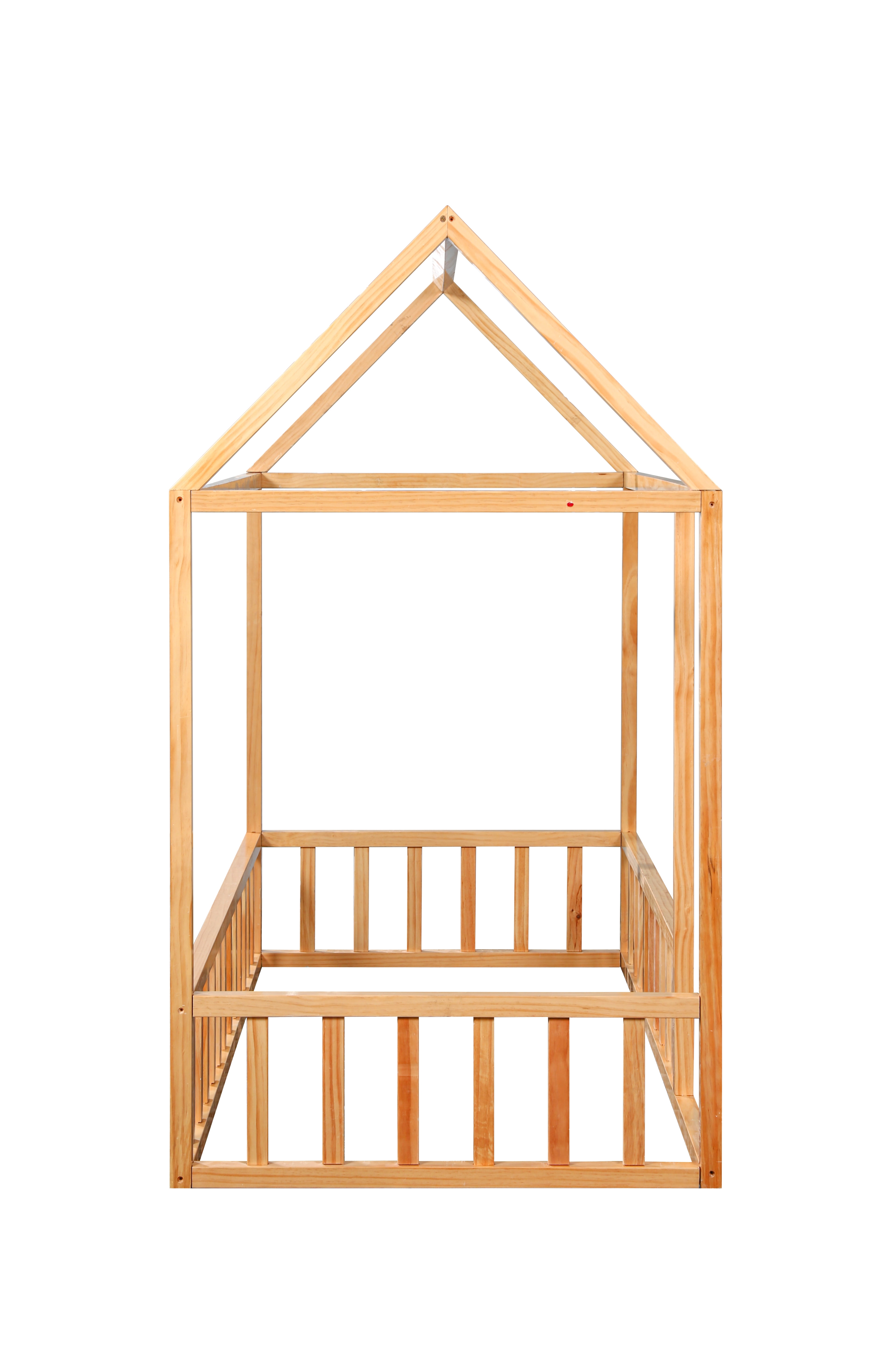 2MamaBees Montessori House Bed with Rails Crib