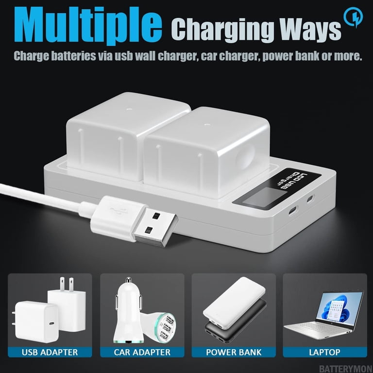 Kastar A-4a Battery & AC Wall Charger Kit For Arlo Pro 3, Pro 4, VMS5140 Cameras