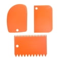 thumbnail image 1 of Juego de herramientas para raspar y alisar pasteles, combinación de herramientas con placa cortadora para alisar pasteles, raspador para glaseado de pasteles, 1 of 5
