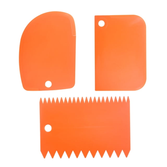 Juego de herramientas para raspar y alisar pasteles, combinación de herramientas con placa cortadora para alisar pasteles, raspador para glaseado de pasteles
