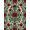 Red Green Beige, Pattern 4, variant on ODIKA Circle Semi Botanical Arrangement Symmetrical Decorative Border for Dorm Room, Small Living Apartment, Stain Resistant Low Profile