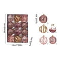 thumbnail image 3 of Christmas Ball Ornaments Set 12pc Large Shatterproof Pastic Christmas Tree Decorations Hanging Ornaments for Xmas, 3 of 6