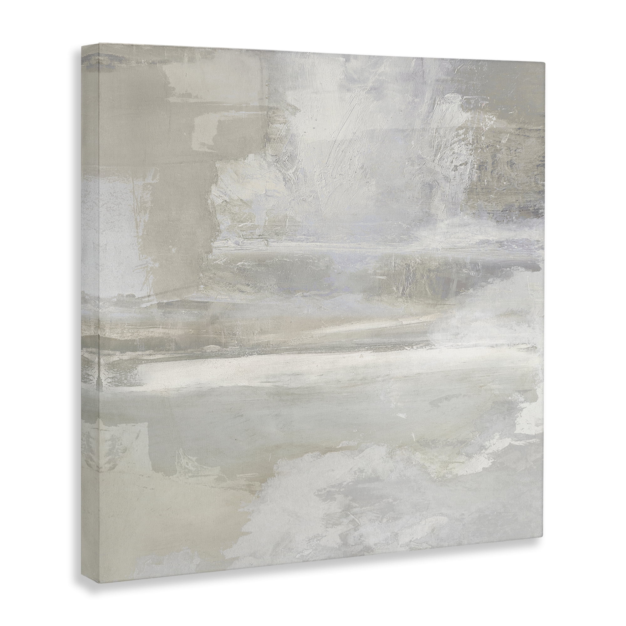 Stupell Industries Contemporary Neutrals Abstract Abstract Painting Wrapped Canvas Canvas Art Print Wall Art, 36 x 36