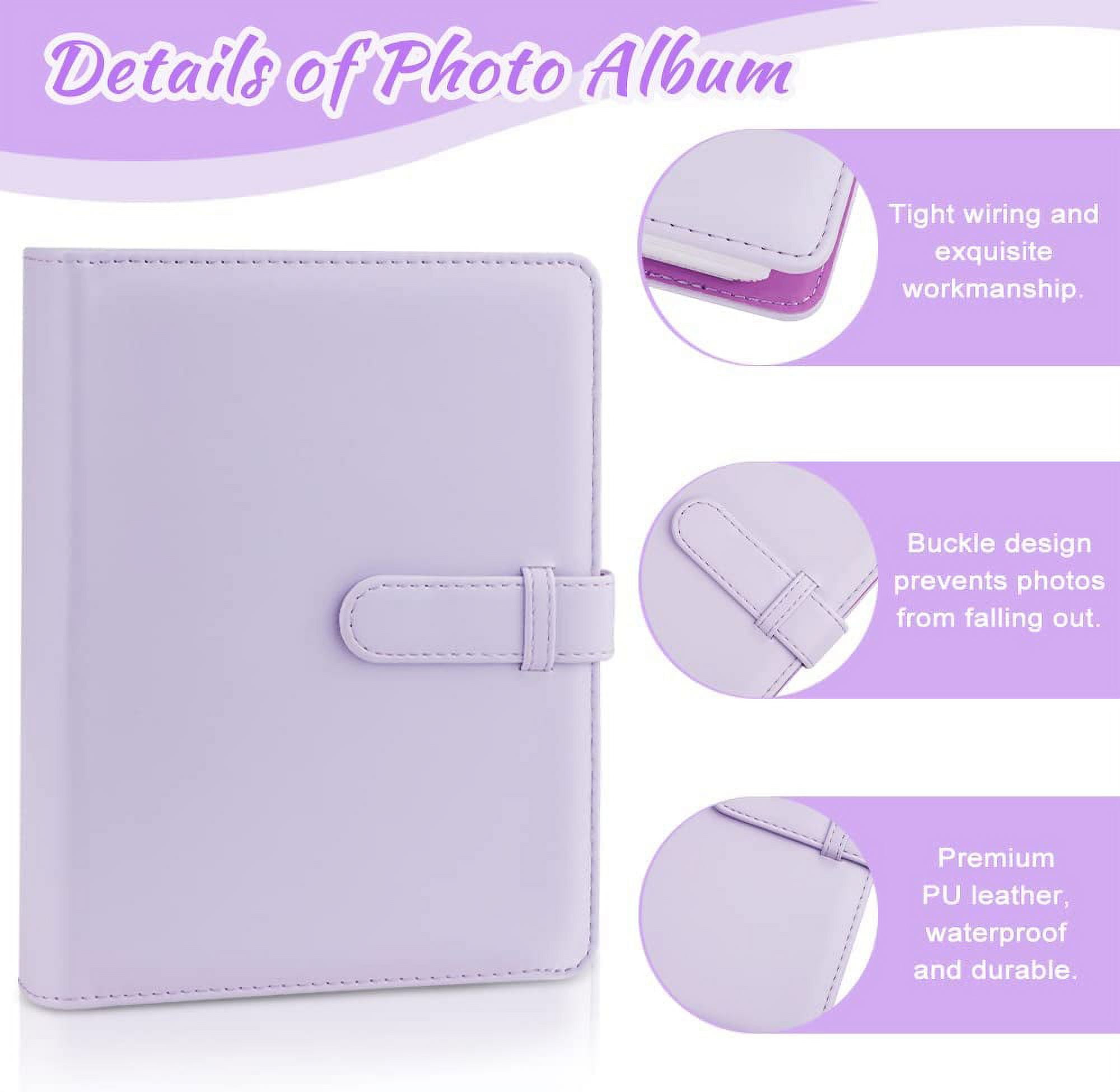 STONCEL 256 Pockets Photo Album for Fujifilm Instax Mini, PU