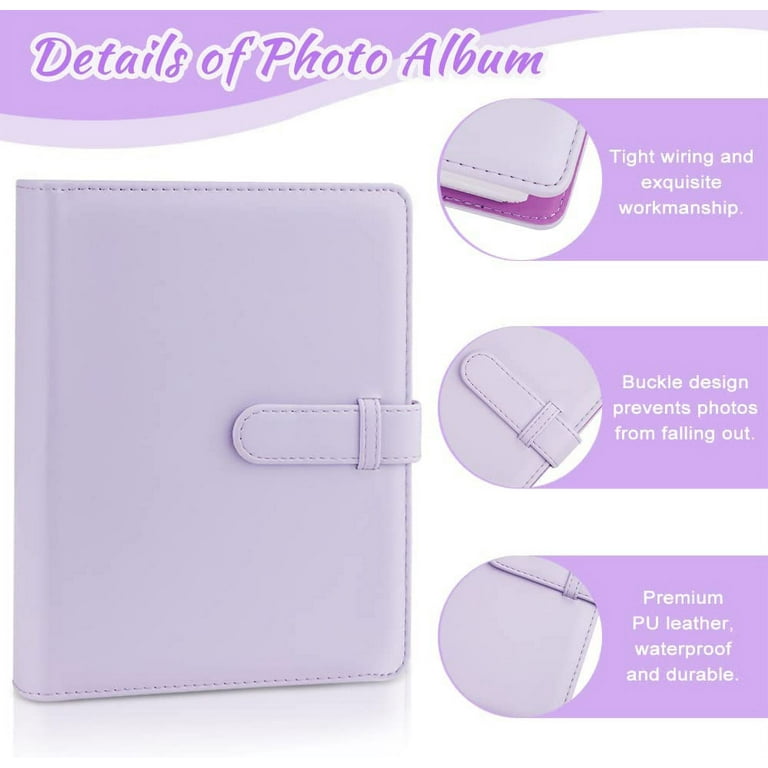 STONCEL 256 Pockets Photo Album for Fujifilm Instax Mini, PU
