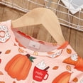 thumbnail image 6 of Tisuna Halloween Mesh Dress For Girls Toddler Pumpkin Print Long Sleeve Crew Neck Dresses Soft Leisure Autumn Girls Dress Orange Size 5-6 Years, 6 of 8