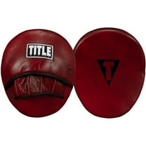Title Boxing Blood Red Leather Punch Mitts