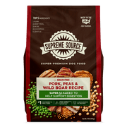 Supreme Source Grain-Free Pork, Peas & Wild Boar Recipe Dry Dog Food, 11lb Bag
