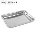 thumbnail image 2 of Bueautybox Stainless Steel Rectangular Grill Fish Baking Tray Plate Pan Kitchen Supplies, 2 of 7