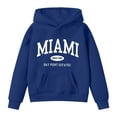 thumbnail image 3 of WOYY Girls Hoodie Miami Print Long Sleeve Pullover Hooded Sweatshirt for Kids, Sizes 2-13, 3 of 3