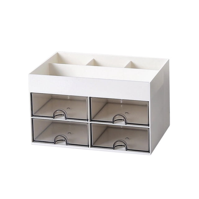 Organizador de papelería de escritorio Zulema Organizador de almacenamiento de escritorio blanco